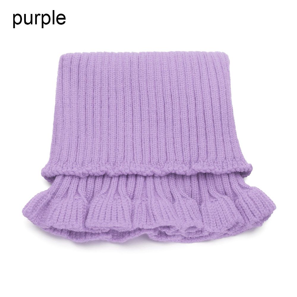 Women Detachable Windproof Knitted Fake Collar Turtleneck Scarf Warm