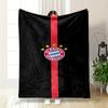 FC Bayern Munich Emblem Bedroom Blanket Design Printed Flannel Blanket for Bedroom, Living Room, Sofa, and Nap