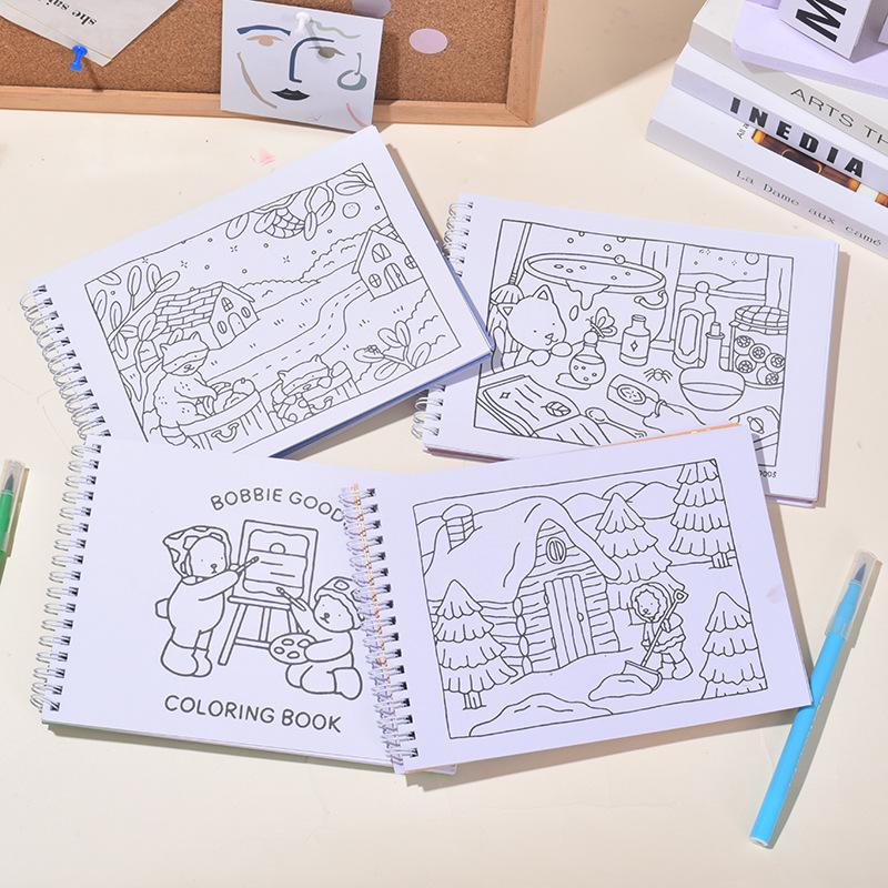 In Stock: Bobby Goodz Children’s 48-Page Doodle and Educational Coloring Hardcover Book.