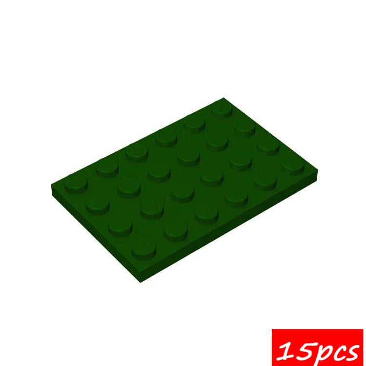 15PCS Compatible Assembles Particles 3032 4x6 DIY Building Blocks Thin Figures Bricks Assembly Educational Toys For Kids Gifts