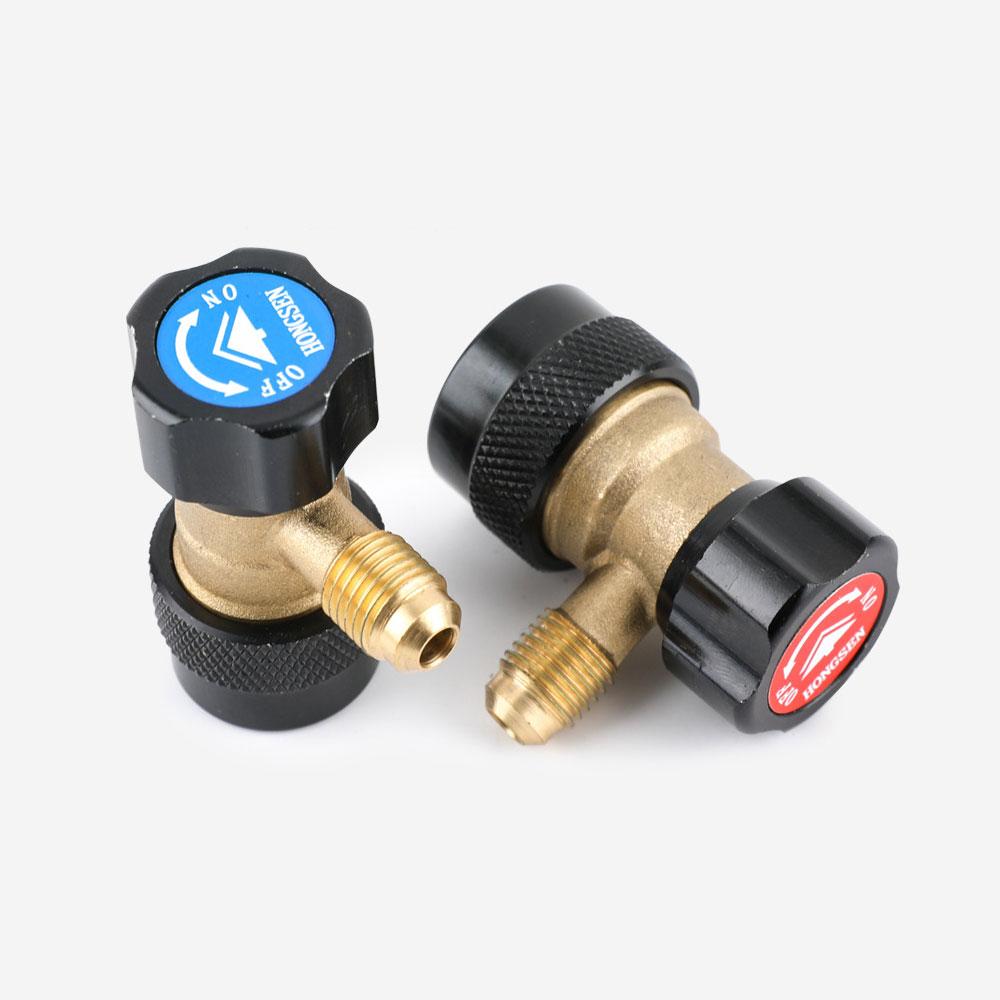 1pc Car Air Conditioning Coupler Car Refrigerant Manifold Connector Car Air Conditioning Connect Adapter Auto Accessories
