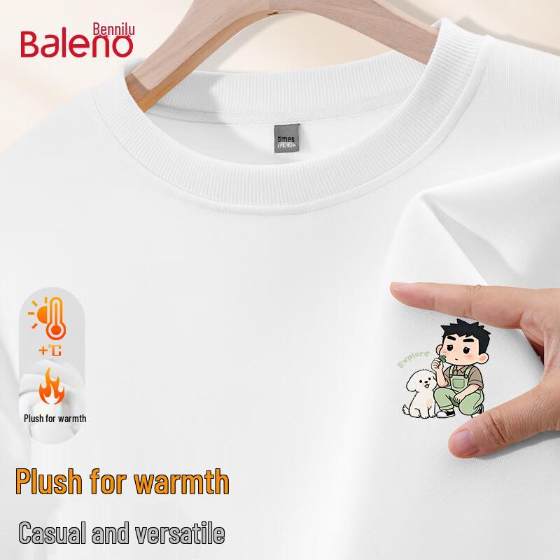 

Мужской свитшот Baleno с мультяшным графическим принтом и флисовой подкладкой L