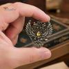 Solid Metal Brooch Eagle Pin, Double-Headed Design Lapel Alloy Anti-Oxidation Strong Buckle Badge for Coats Shirts Bags Accessories Vintage Style