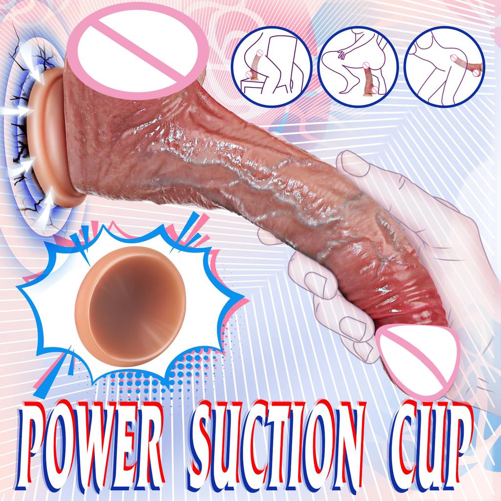 Wearable Realistic Strapon Dildo Skin Testicles Sliding Anal Vagina Sexy Adult Masturbation Big Penis For Women Sex Toys Dildos