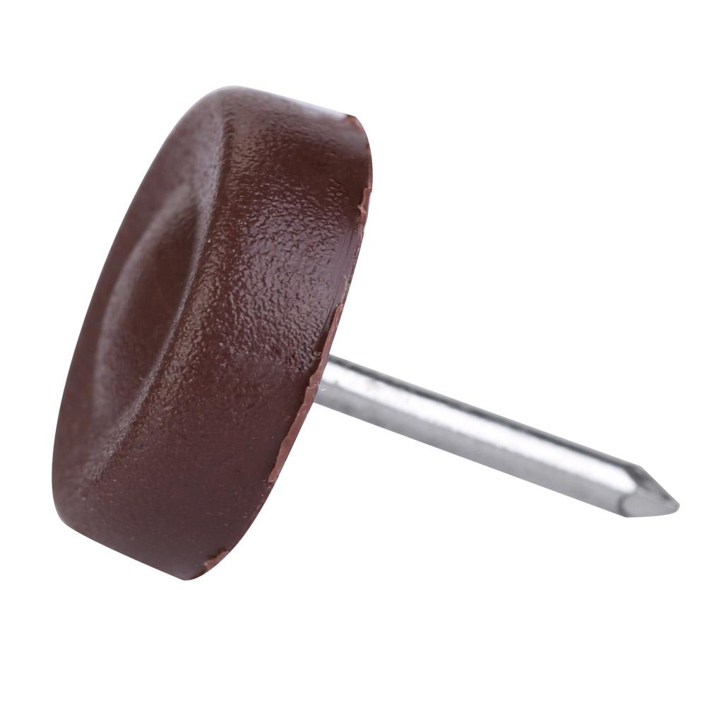 100pcs Furniture Sofa Chair Table Bottom  or Glides Anti slip Nails Pads 14mm*4mm