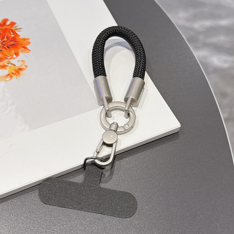 Short Portable Lanyard Pickup Chain Wrist Chain Anti-Lost Lanyard Universal Phone Case With Clip Lanyard Phone Accessories