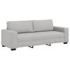 3 Seater Sofa Cloud Gray 220x77x82 cm Fabric