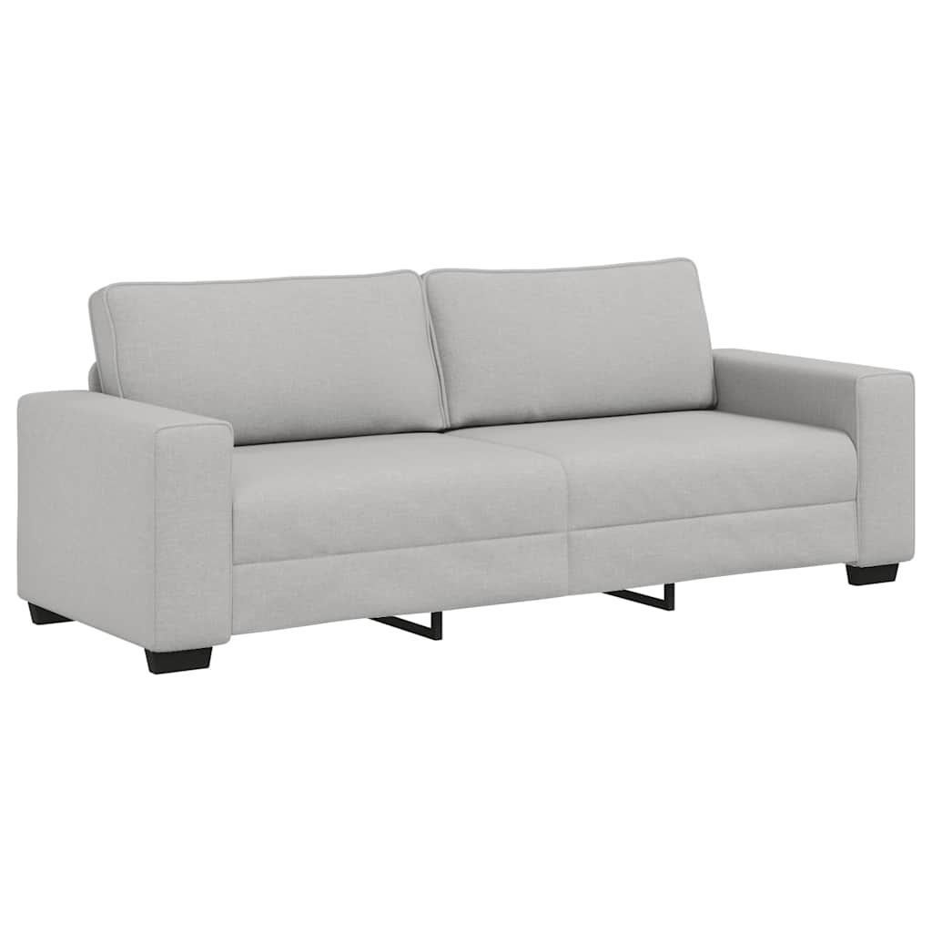 3 Seater Sofa Cloud Gray 220x77x82 cm Fabric