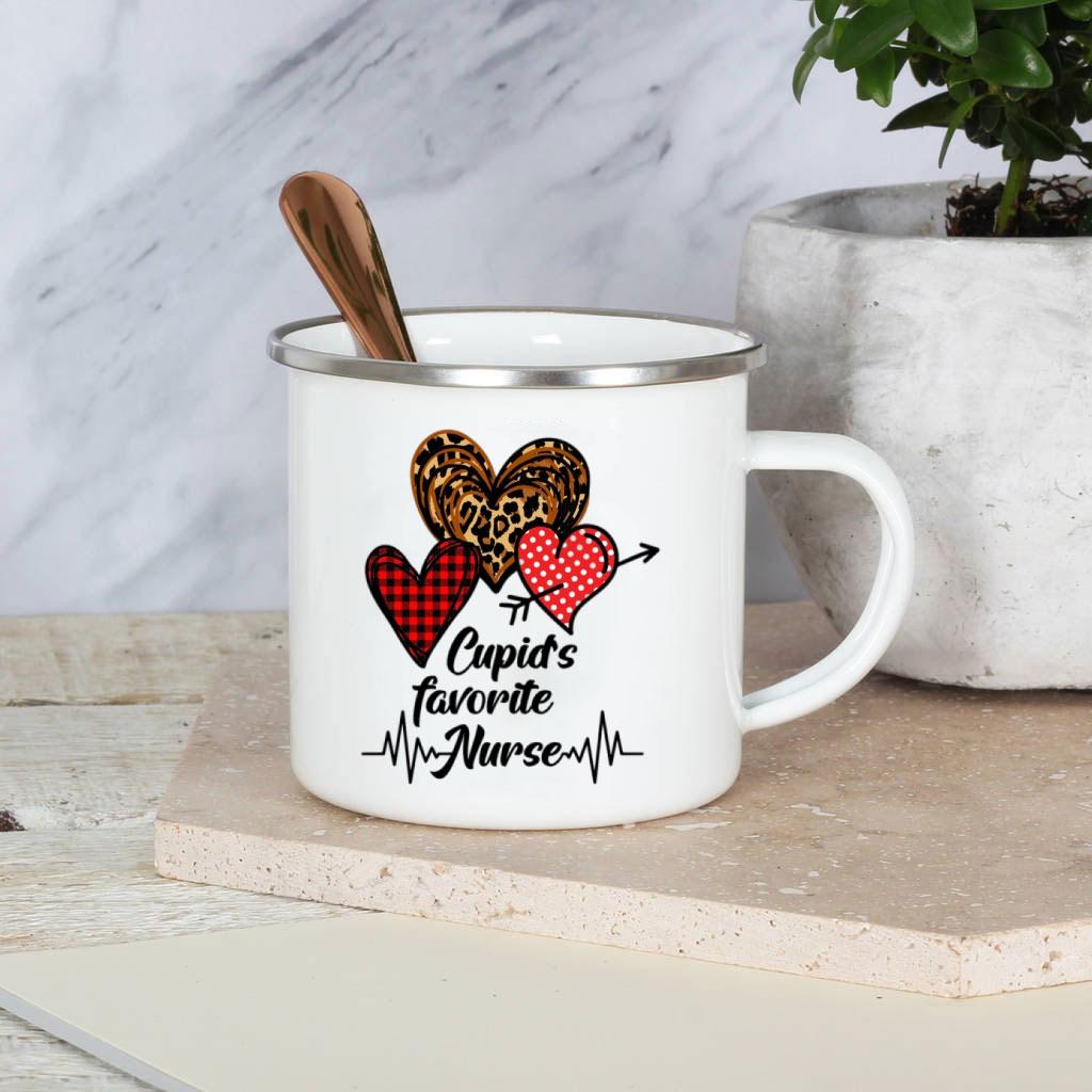 Best Nurse Ever Enamel Mug Cups With Handle It A Beautiful Day To Save Lives Nurse Aunt Birthday Perfect Gifts for Nurses Day