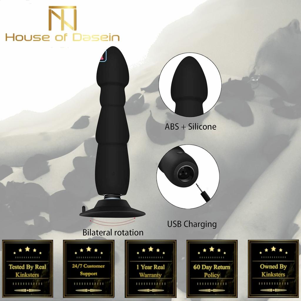 Black Butt Plug Dildo Remote Prostate Massager Anal Prostate Stimulators