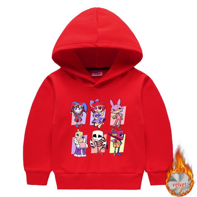 Children's Hooded Sweatshirt & Pants Set - Thickened, Warm, Autumn/Winter Style for Baby Boys & Girls