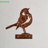 Corten Steel Robin Bird Statue - Weatherproof Rustic Metal Sculpture for Garden & Yard