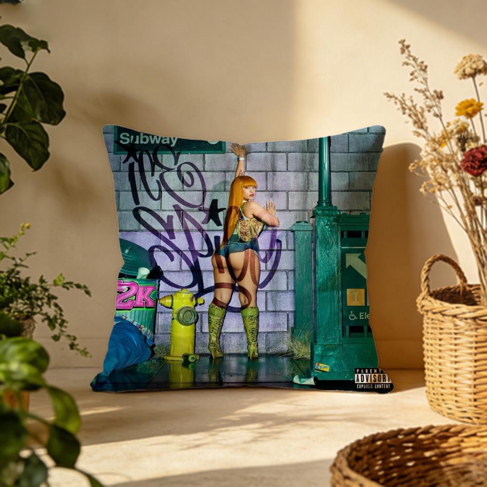 Fashion IIce Spiceing Cushion Cover Versatile DoubleSided Pillow Case Fit for Sofa Bed Car Daily Decor