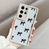 Case for Samsung Galaxy S26 Ultra S24 Plus S25 S25 Edge S22 S23 FE S21 S20FE S24Ultra Phone Cover Fashion Striped Bow