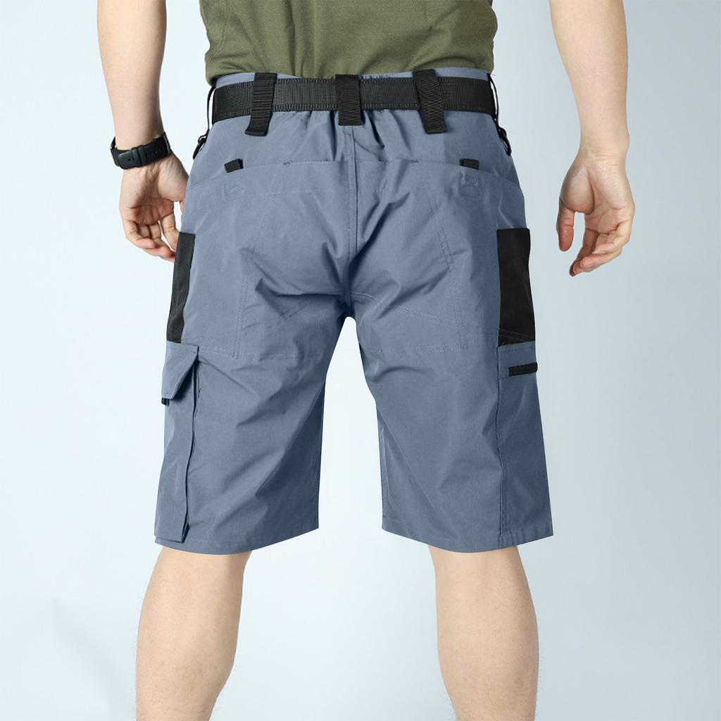 Men's Belted Multi Pocket Shorts Outdoor Casual Sportswear Shorts