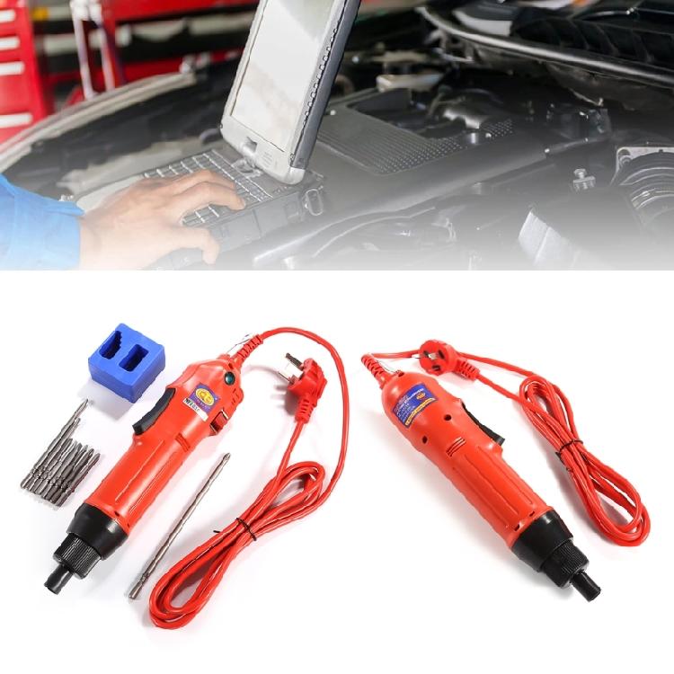 AC220V Electric Screwdriver with 9pcs Bits Stepless Speed Regulation Repair Tool Electric Tool Household