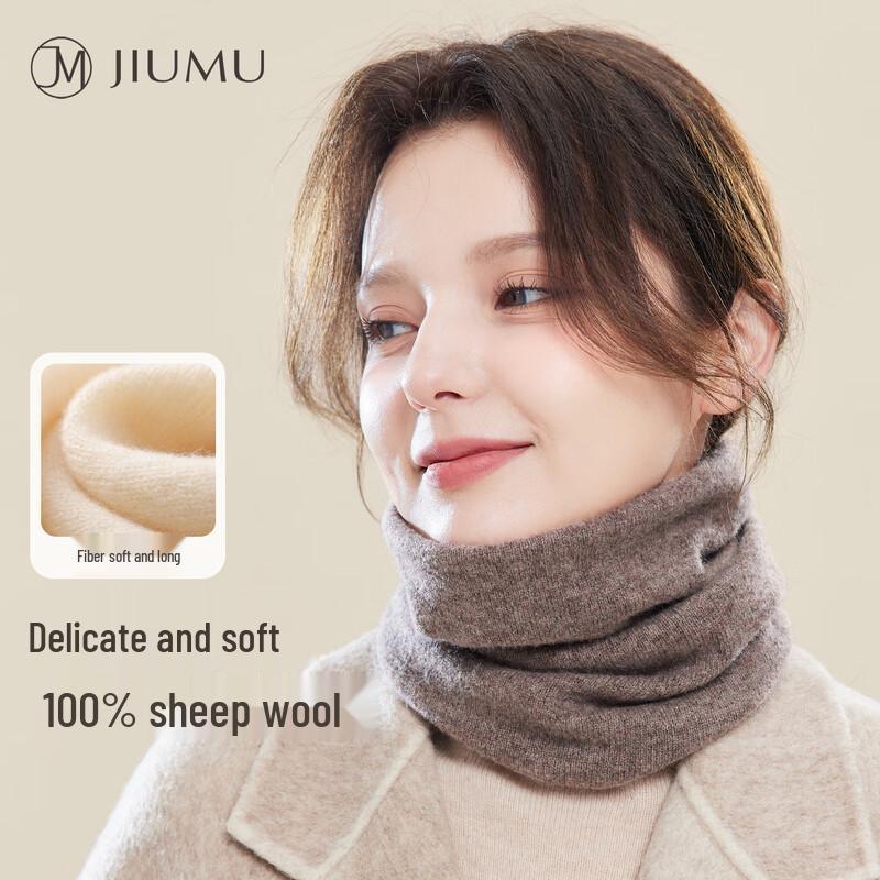 

JIUMU Women s 100% Pure Wool Warm Neck Scarf
