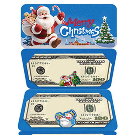 Christmas Cash Gift Envelopes 10 Slots Surprise Xmas Gift Card Holder