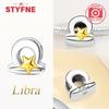 Exquisite Yellow Twelve Zodiac Signs Star Shape Taurus Symbols Authentic Copper Bead Compatible With Bracelets Women Do It Yourself Birthday Gift Acce