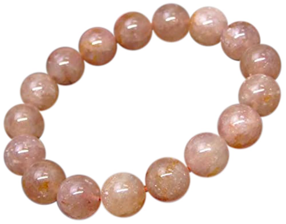 [HINRYO] 31432E Strawberry Quartz Bracelet, 12mm, 3A Grade, 18cm Inner Diameter, Brazilian Natural Stone, Power Stone
