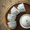 1 Pc Chinese Tradition Ceramic Tea Cup Handmade Heart Sutra Teacup Household Tea Bowl Master Cup Travel Personal Tea Set Teaware