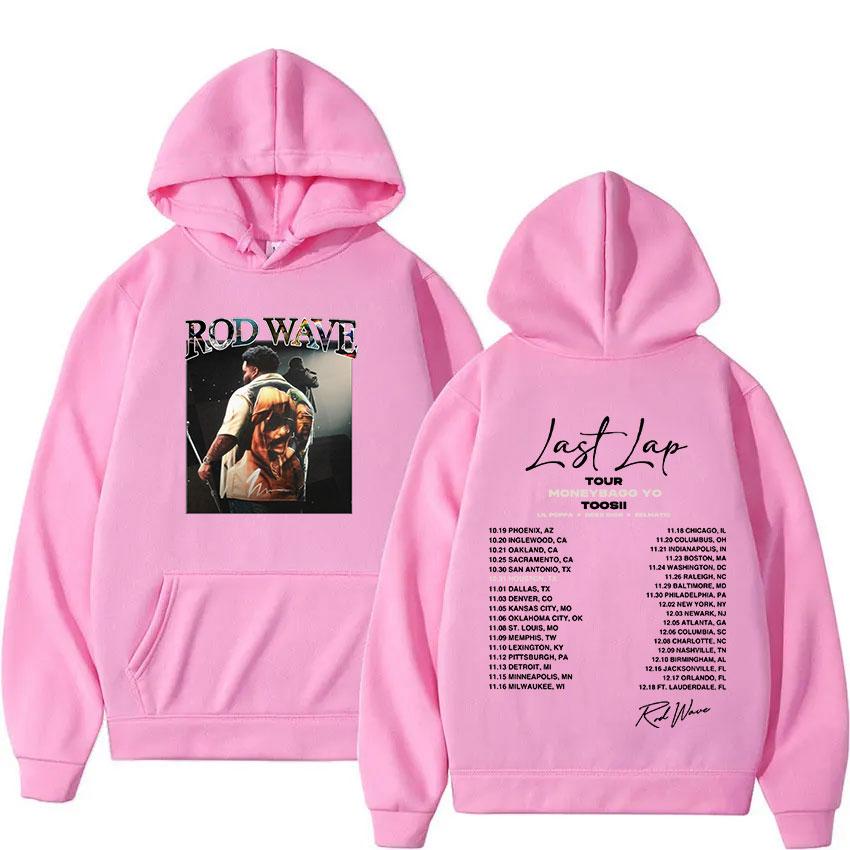 Rod Wave Last Lap Tour 2024 Album Hoodie Men Women Vintage Fashion Oversized Sweatshirt Hip Hop Harajuku Pullover Clothing Hoody