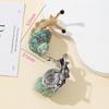 Vintage Silver Gold Alloy Snail Shell Brooch With Natural Shell Embellishments For Couples Gift