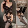 Sexy Underwear Sexy Lace Suspender One-piece Women's Light and Breathable Underwear Set Small Breasts Gather