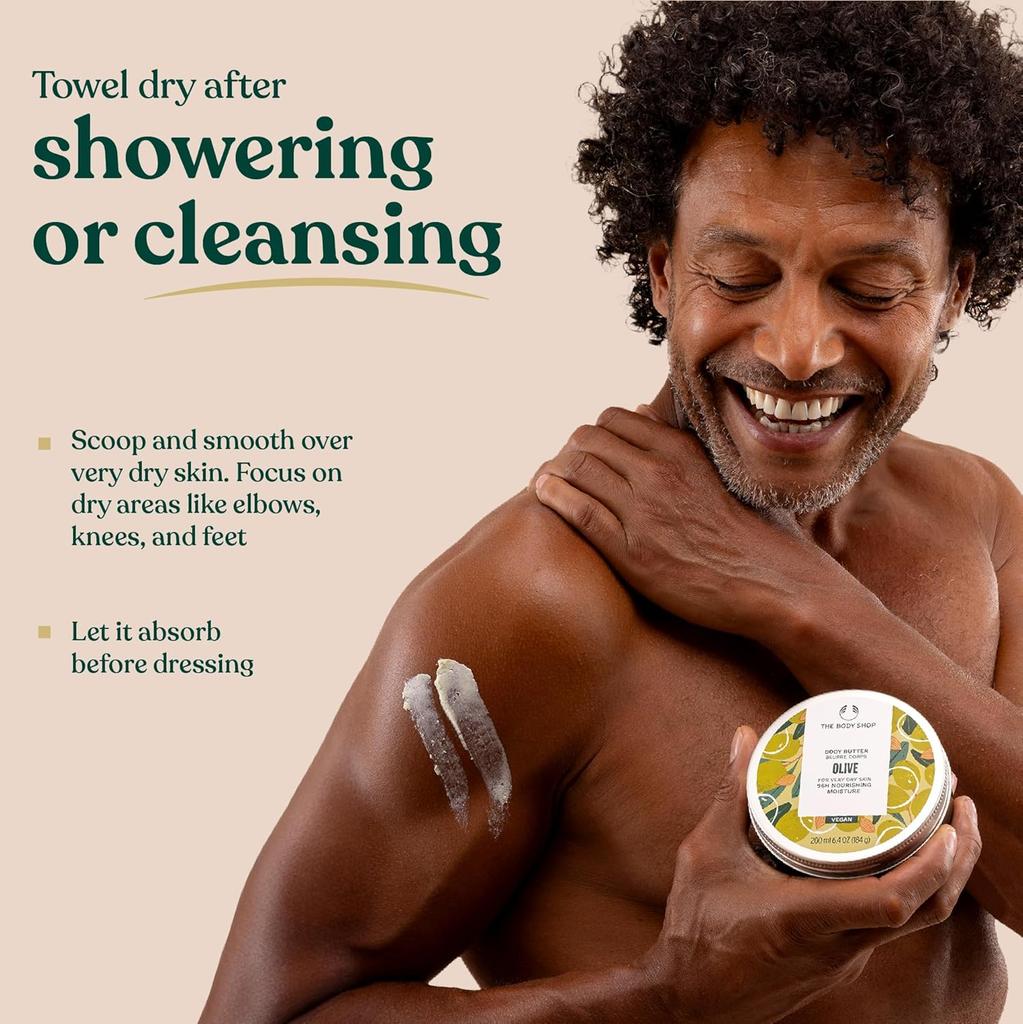 The Body Shop Olive Body Butter 200ml Hydrating Skin Moisturizer Pack Of 1 for Soft Skin