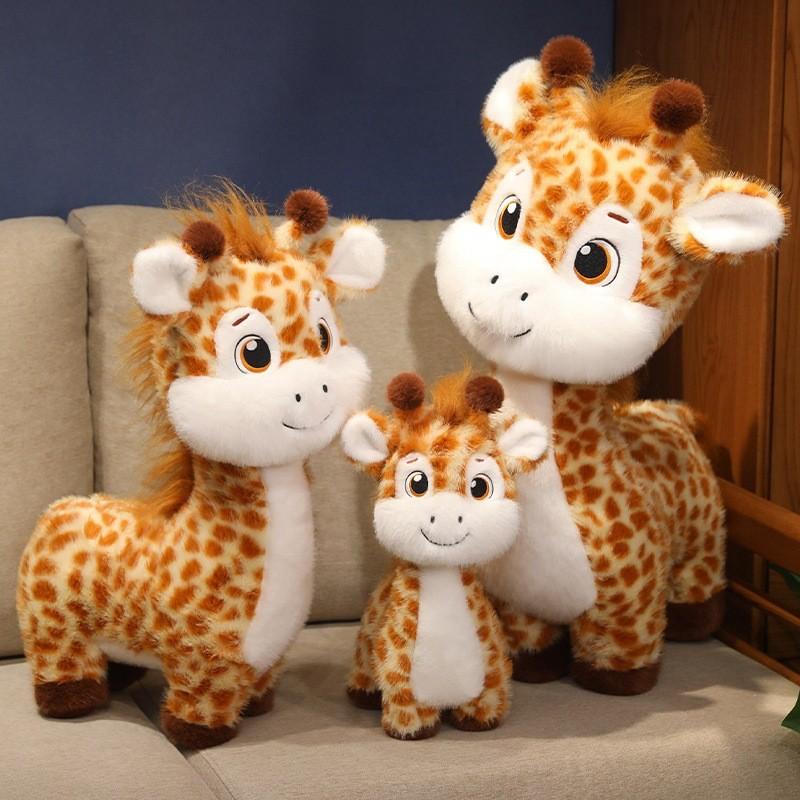 Toys Plush Giraffe Cartoon Animal Stuffed Dolls Room Decorations Kids Gifts
