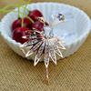 Fashion Women Ballet Dancing Girl Diamond Oil Drop Brooch