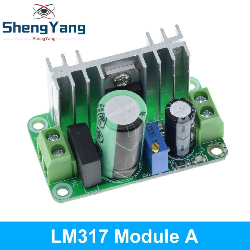 TZT LM317T DC-DC Adjustable Converter Buck Step Down Circuit Board Module Linear Regulator Power Supply with rectifier filter