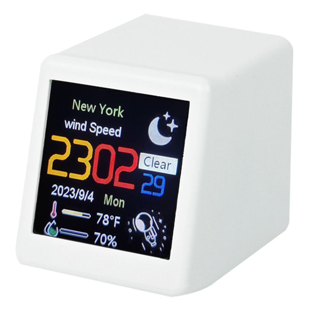 Animation Elektronisches Album Smart Clock 1,54-Zoll-Bildschirm WiFi Wettervorhersagestation (CE/Rohs zertifiziert)