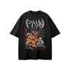 Black Appearance for Anxiety Anime Grunge Art Retro Style Summer Casual TShirt Unisexs and Womens Luxury Brand Top Art Logo