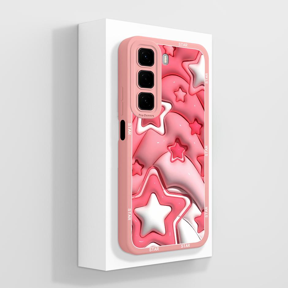 For Infinix Hot50 50i 50Pro 50Pro+ Case Lovely Cat Panda Fall Prevention Unique Phone Cover For Infinix Hot 50 Pro Plus 50i Capa