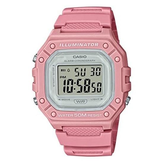 CASIO Standard Digital Wristwatch W-218HC-4AV Mens Womens Cheap Chipukashi Rose Pink Overseas Model