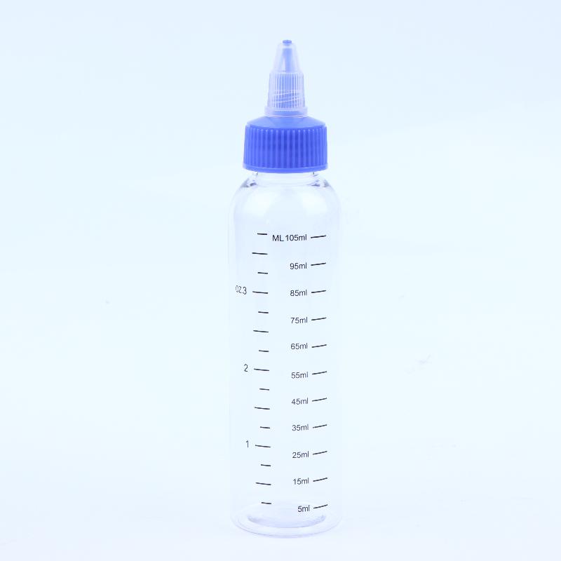1Pc 30-500Ml Clear Pet Graduated Bottles Twist Cap Refillable Liquid Sample Container Inks Oils Arts Hair Dye Water Bottle