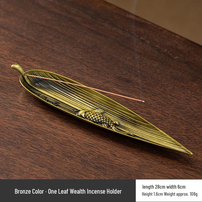 Fisherman Fishing Line Incense Holder: Indoor Tea Ceremony Ornament, Alloy Incense Burner Base.