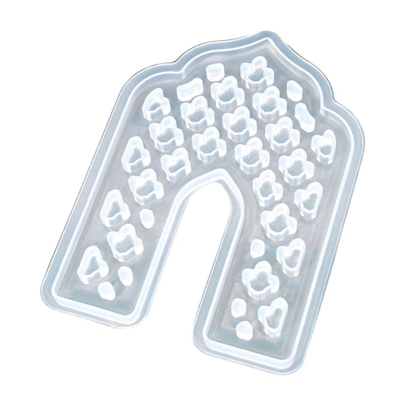 House Moon Shape Silicone Molds for Candle Holder Gypsum Decoration Silicones Tealight Holder Molds Epoxy Resin Molds