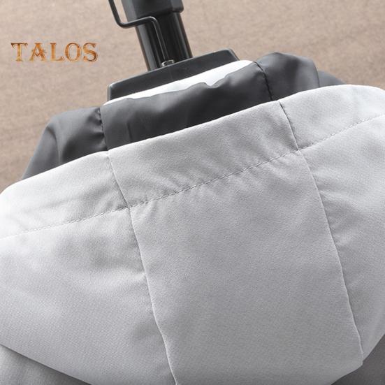 Pánsky trenčkot s kapucňou, so sťahovacou šnúrkou, s dlhým rukávom, strednej dĺžky, bunda s vreckami, jednofarebná, so zapínaním na zips, vetrovka
