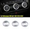Car Decoration Accessories For Volkswagen VW Golf 7 MK7 2014- Air Conditioning Knob Cover Ring Adjust Trim Cover
