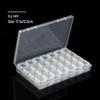 Nail Art Jewelry Storage Box - 28-Grid Detachable Rhinestone Organizer for Small Accessories