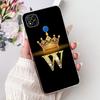 Clear Casing For Redmi 9C NFC Cover Redmi 9C Case Transparent Fashion Luxury A-Z Letters Crown Soft TPU Phone Case