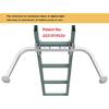 Ladder Stabilizer,Heavy Duty Aluminum Extended Ladder Accessory for Roof Gutter Guard Cleaning Tools,Ladder Stand-Off Wing Span/Wall Ladder Hooks