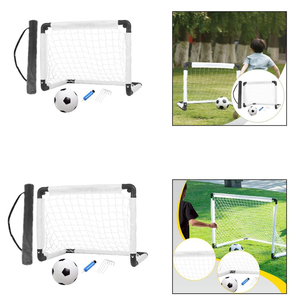 Portable Kids Soccer Goal Nets Practice with Ball Kindergarten S