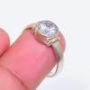 Natural White Topaz Gemstone 925 Sterling Silver Jewelry Ring Size 7 ZS-1650