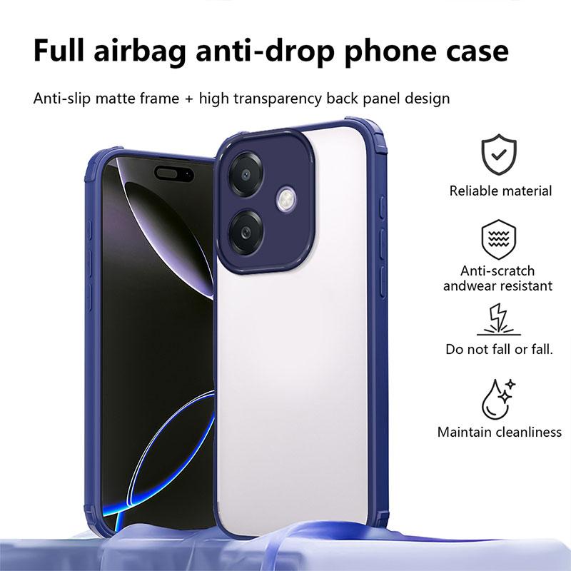 

Протиударний чохол для OPPO A40 Тверда накладка для OPPO A40 A3 Pro A3x A40m A50i A80 K12x Бампер з ТПУ + ПК Захисна Capa A 40 Coque A40 4G синій