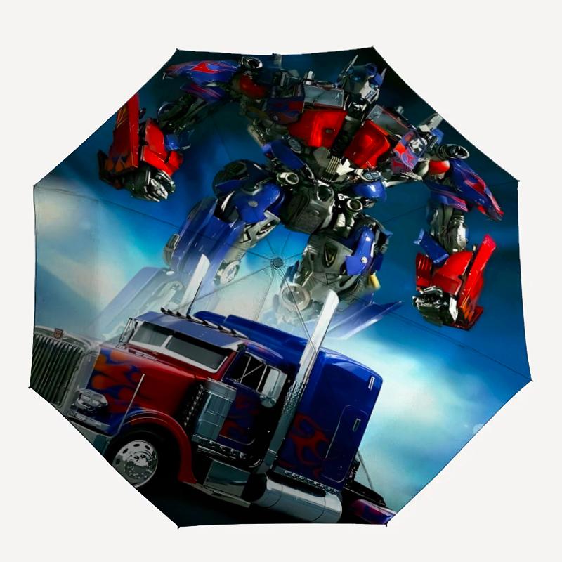 1pc Transformers2 Umbrella, Sun Protection, And UV Shielding. It Has Eight Sturdy Ribs for Outdoor Use And Perfect Gift