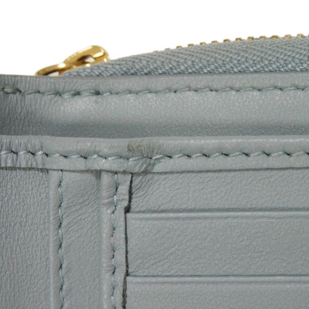 Used Caro Scarlet Wallet (S5032UWHC_M81B) 7941 Current CD Logo Stitched Bifold Cannage Cloud Blue (10656) from Japan