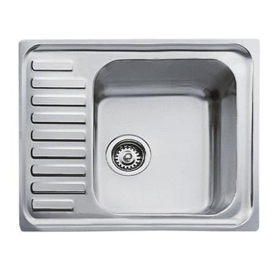 18/10 Stainless Steel Built-in Sink, 1 Bowl - TEKA - CLASSIC - Manual Drain - 90 Mm Basket Strainer